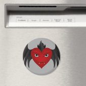 Aimant Coeur de vampire gothique (In Situ (Lave-vaisselle))