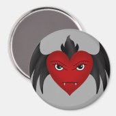 Aimant Coeur de vampire gothique (Recto/Verso)