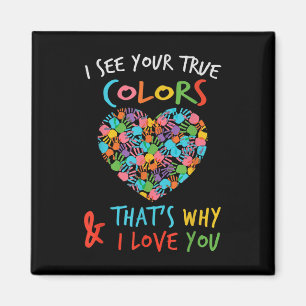 Aimant Coeur Des Mains Je Vois Vos Véritables Couleurs C'
