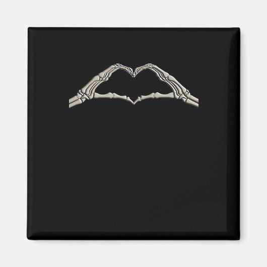 Aimant Coeur des mains osseuses actif (Devant)