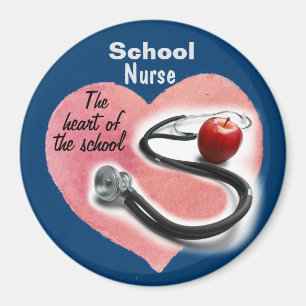 Aimant Coeur d'infirmière d'école de l'aimant d'école