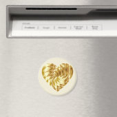 Aimant Coeur d'or (forme d'or de l'amour) (In Situ (Lave-vaisselle))