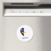 Aimant Coeur du drapeau des Açores (In Situ (Lave-vaisselle))