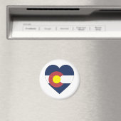 Aimant Coeur du drapeau du Colorado (In Situ (Lave-vaisselle))