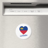 Aimant Coeur du drapeau du Liechtenstein (In Situ (Lave-vaisselle))