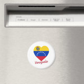 Aimant Coeur du drapeau du Venezuela (In Situ (Lave-vaisselle))