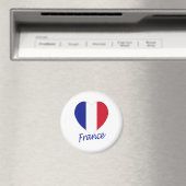 Aimant Coeur du drapeau français (In Situ (Lave-vaisselle))