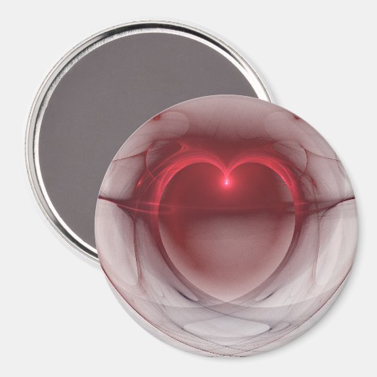 Aimant Coeur éclairé (Recto/Verso)