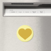 Aimant Coeur en or solide (In Situ (Lave-vaisselle))