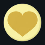 Aimant Coeur en or solide<br><div class="desc">Cet aimant est constitué d'un coeur en or. L'aimant coeur en or massif fait un grand 50e anniversaire de sauver la date ou la faveur de la fête.</div>