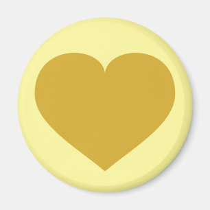 Aimant Coeur en or solide