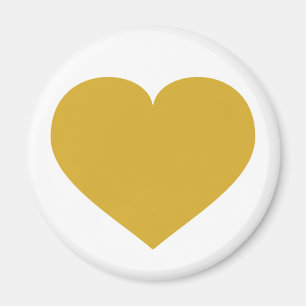 Aimant Coeur en or solide