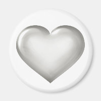 Coeur en verre d'argent
