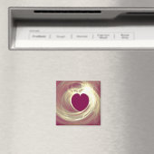 Aimant Coeur framboise (In Situ (Lave-vaisselle))