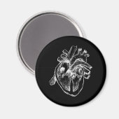 Aimant Coeur humain (Recto/Verso)