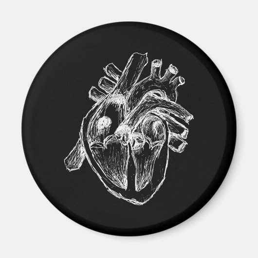 Aimant Coeur humain (Devant)
