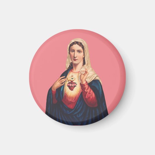 Aimant Cœur immaculé de la Vierge Marie (Devant)