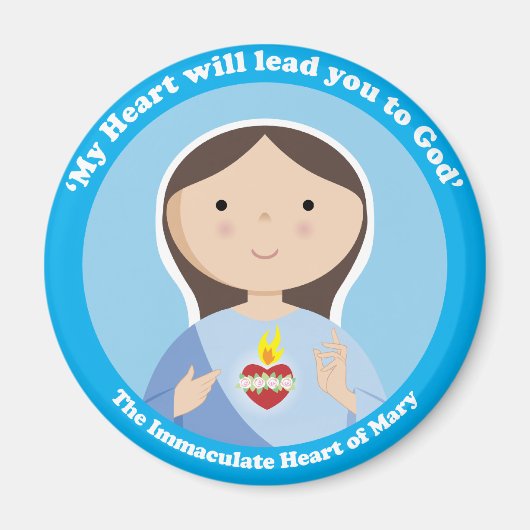 Aimant Coeur immaculé de Marie (Devant)
