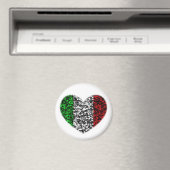 Aimant Coeur Italie (In Situ (Lave-vaisselle))