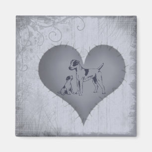 Aimant Coeur Jack Russel