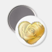 Aimant Coeur jaune (Recto/Verso)
