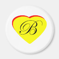 Coeur jaune rouge B Faire-part de mariage Le MUSÉE