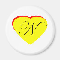 Coeur jaune rouge N Faire-part de mariage Le MUSÉE