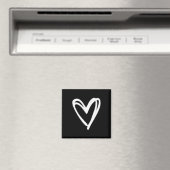 Aimant Coeur minimaliste féminin (In Situ (Lave-vaisselle))