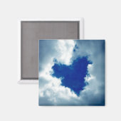 Aimant Coeur nuageux (Recto/Verso)
