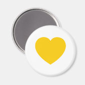 Aimant Coeur or jaune (Recto/Verso)