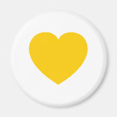 Aimant Coeur or jaune (Devant)