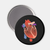 Aimant Coeur ouvert (Recto/Verso)