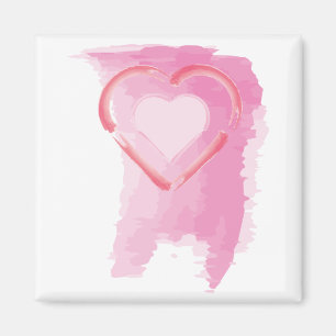 Aimant Coeur peint