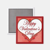 Aimant Coeur perlé Valentine (Recto/Verso)