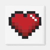 Aimant Coeur pixelé (Devant)