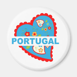 Aimant Coeur portugais joyeux