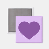 Aimant Coeur pourpre (Recto/Verso)