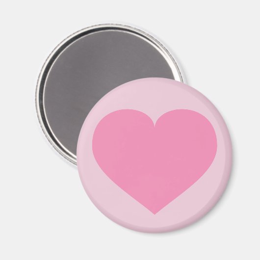 Aimant Coeur rose (Recto/Verso)