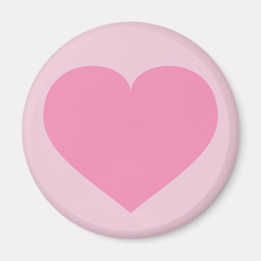 Aimant Coeur rose (Devant)