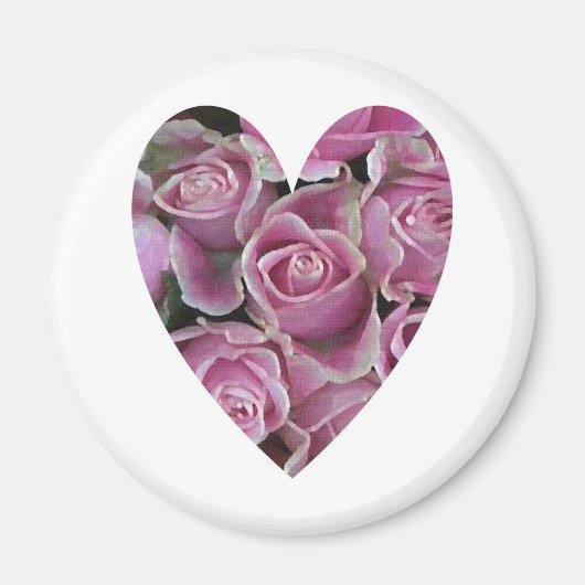 Aimant Coeur rose (Devant)