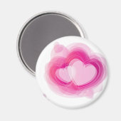 Aimant coeur rose (Recto/Verso)