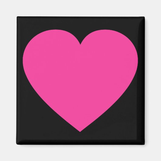 Aimant Coeur rose clair (Devant)