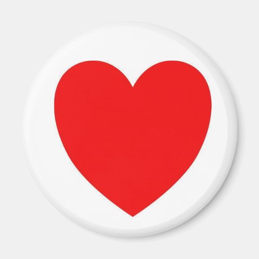 Aimant Coeur rouge (Devant)