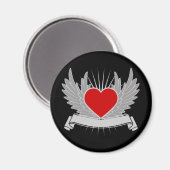 Aimant Coeur rouge (Recto/Verso)