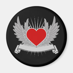 Aimant Coeur rouge