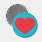 Aimant Coeur rouge (Recto/Verso)
