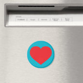Aimant Coeur rouge (In Situ (Lave-vaisselle))