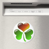 Aimant Coeur shamrock (In Situ (Lave-vaisselle))