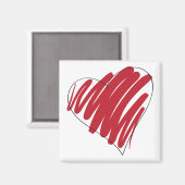 Aimant Coeur simple (Recto/Verso)