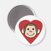Aimant Coeur singe (Recto/Verso)